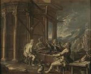Jupiter Et Mercure Chez Philemon Et Baucis