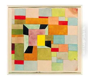 Aufgeteilte Farbvierecke by Paul Klee