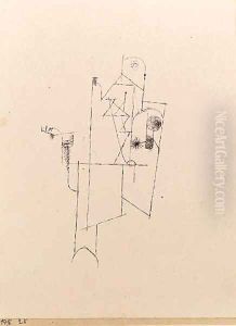 Gebude des Friedens (Symbol) by Paul Klee