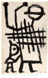 Ein Strassenmusiker by Paul Klee