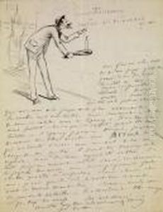 < Castus Et Pochardus > : Une Lettre Avec Une Caricature