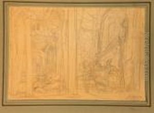 Projet De Decor De Theatre by Georges Jules Victor Clairin