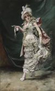 Dressed For The Ball by Georges Jules Victor Clairin