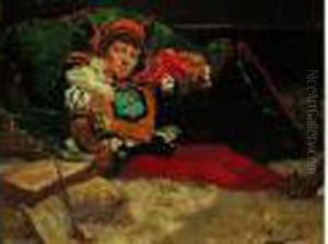 Personnage En Troubadour by Georges Jules Victor Clairin