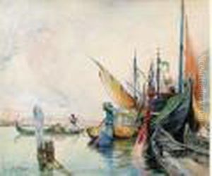 Lagune A Venise by Georges Jules Victor Clairin