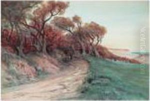 Chemin Boise A Belle-ile by Georges Jules Victor Clairin