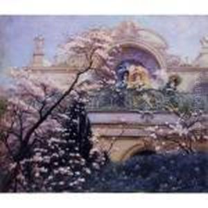 On The Balcony by Georges Jules Victor Clairin