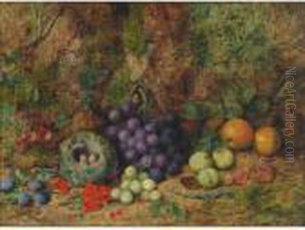 Grapes, Plums, Apples And A Bird""""s Nest - view 1