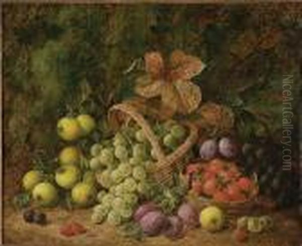 Baskets Of Still Life With Fruits - view 1