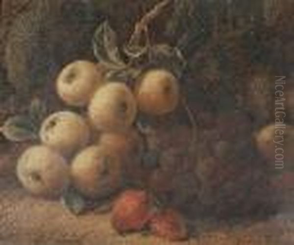 Still Life Of Apples, Grapes And Strawberries - view 1