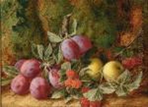 Still Life Of Fruit On A Forest Floor - view 1