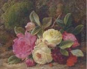 A Spray Of Roses by George Clare
