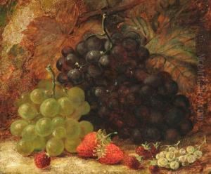 Still Life With Fruit On A Forest Floor by Oliver Clare