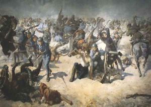 Battle of Zadworze by Stanislaw Kaczor-Batowski