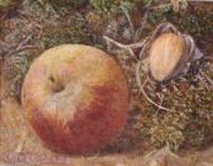 Still Life Study Fruit On A Mossy Bank Still Life Study Fruit On A Mossy Bank