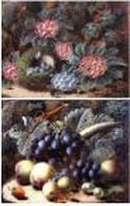 Still Life Of Flowers And A Birds Nest Witheggs, And Another, A Still Life Of Fruit Still Life Of Flowers And A Birds Nest Witheggs, And Another, A Still Life Of Fruit