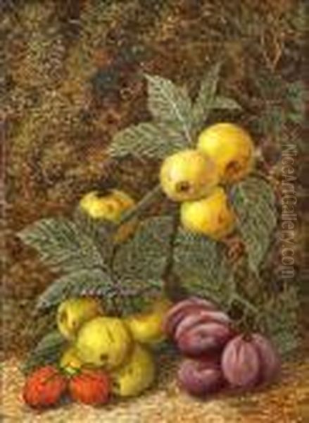 Apples, Plums And Strawberries - view 1