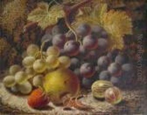 Still Life Of Grapes, Apple, Strawberry And A Gooseberry Still Life Of Grapes, Apple, Strawberry And A Gooseberry