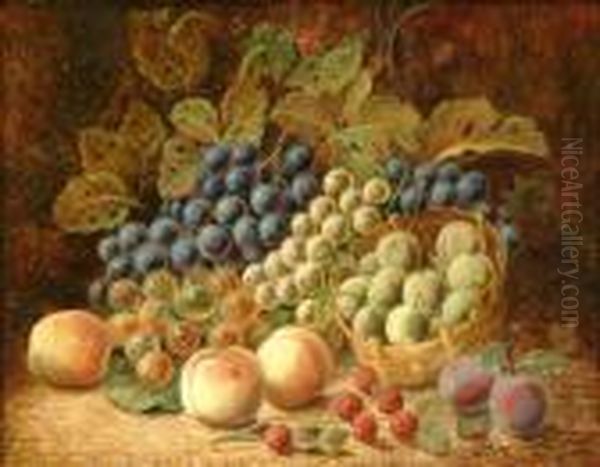 Still Life Of Fruit Ona Mossy Bank - view 1