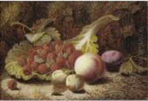 Still Life With Grapes; Still Life With Raspberries by Oliver Clare