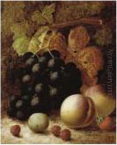 Still Life With Grapes by Oliver Clare