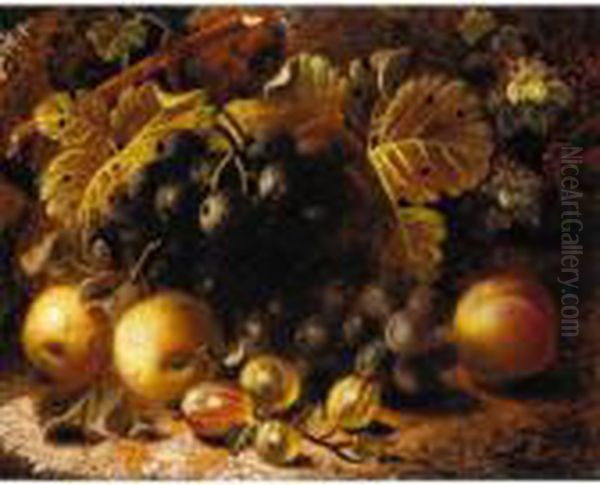 Still Life Of Goosebery's And Grapes; Still Life Of Bird's Nest With Flowers - view 1