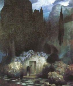 The Tomb of Bocklin by Ferdinand Keller