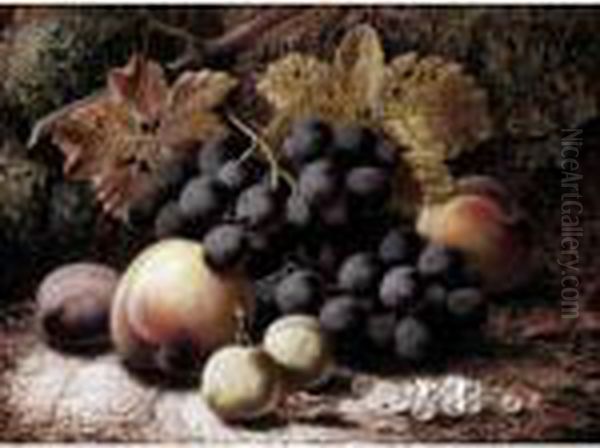 Still Life With Grapes, Apples And Plums - view 1