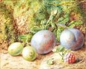 Fruit On A Mossy Bank by Vincent Clare