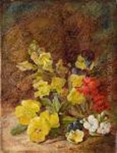 Primroses On A Bank