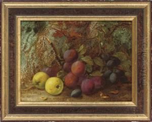 Quinces, Plums And Damsons, On A Mossy Bank Quinces, Plums And Damsons, On A Mossy Bank