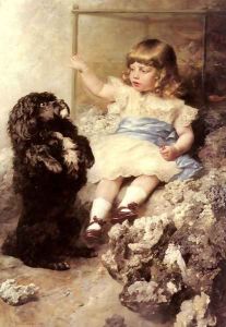 'Mach Männchen!' ('Give Me Your Paw!') by Ferdinand Keller
