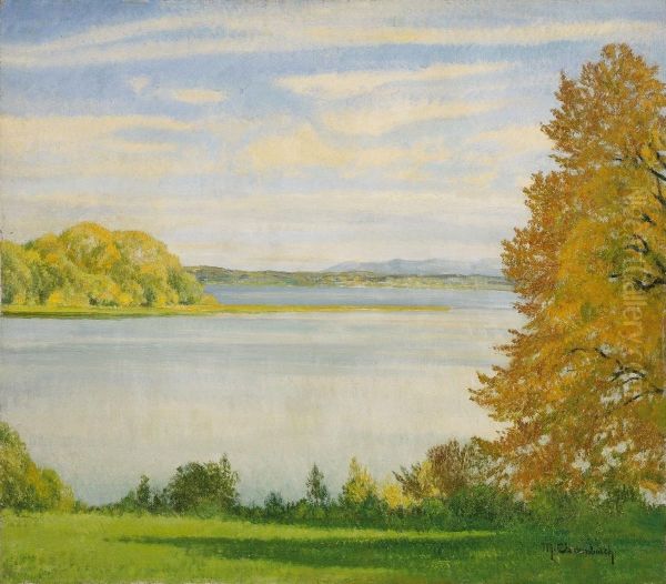 Starnberger See Mit Blickauf Die Roseninsel - view 1