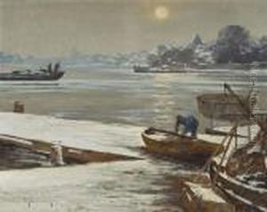 Winterlicheflusslandschaft