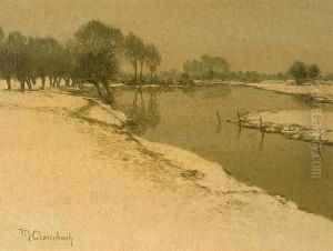 Winterlandschaft by Maximilian Clarenbach