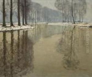 Winter An Der Erft by Maximilian Clarenbach