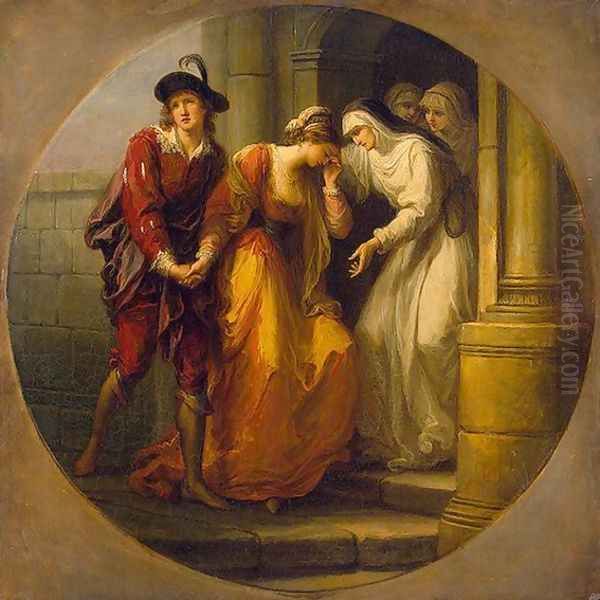 The Parting of Abelard and Heloise - view 1