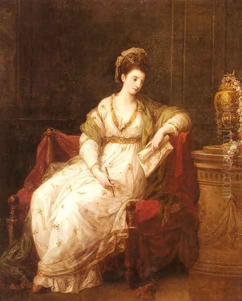 Portrait of Louise Henrietta Campbell, Later Lady Scarlett, as The Muse of Literature - view 1