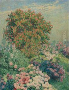 The Flower Garden In May by Emile Claus
