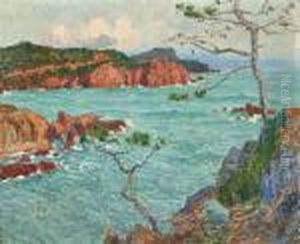 View At The Coted'azur - Les Trayas (1914) by Emile Claus