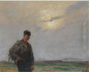 Boerken Op Het Land by Emile Claus
