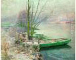 Paysage A La Barque, Circa 1900 Paysage A La Barque, Circa 1900
