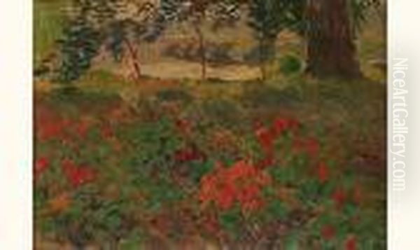 Parterre Fleuri Devant La Riviere - view 1