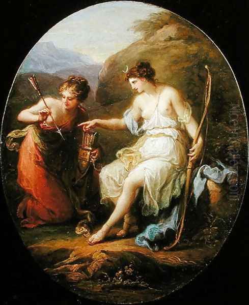 Diana preparing for Hunting - view 1