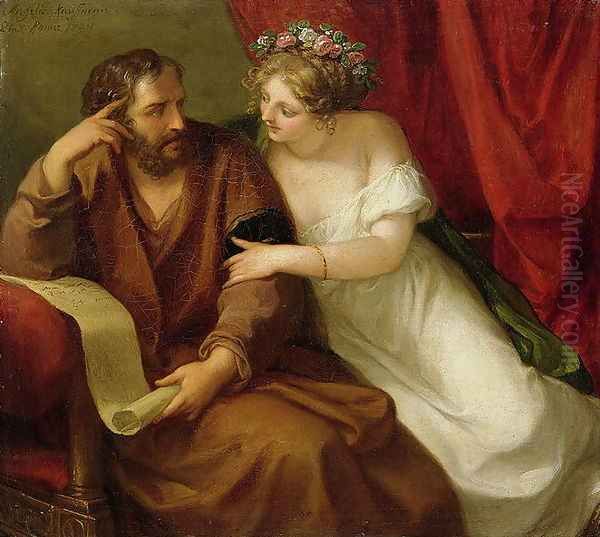 Phryne Seducing the Philosopher Xenokrates - view 1