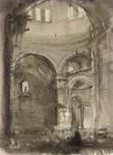 Inside The Basilica Of St Peter's, Rome - view 1