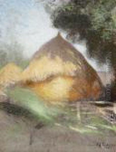 Hayrick In Sunlight - view 1