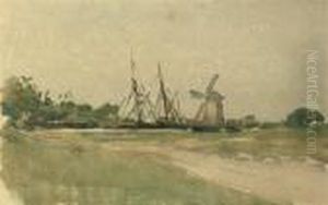 Landscape With Windmill