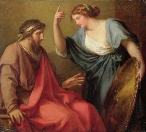 Egeria Handing Numa Pompilius His Shield