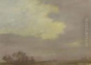 Cloud Study With Distant Trees
